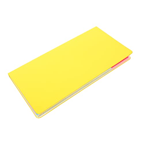 KALLORY Fluoreszierende Haftnotizen klebrig Taschennotenpad Schreibwaren Notizpolster geformt Weiß selbstklebende Notizzettel Beachten Sie Pads Memo-Notizblöcke Notizblockblock Papier Gelb von KALLORY