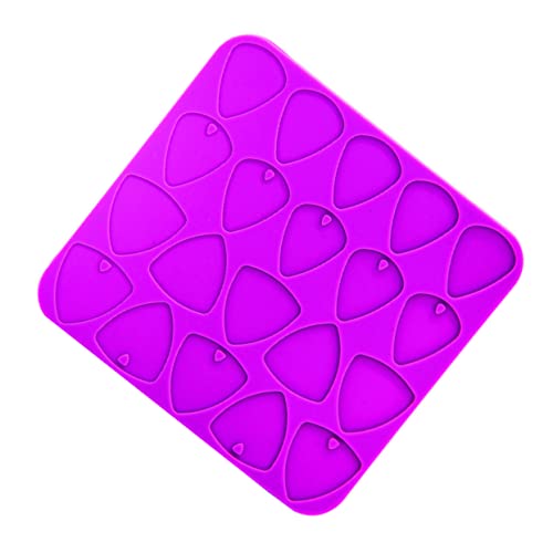 KALLORY Gitarren-Pick-Form machen wählt Gitarren-Plektren formen Plektrum Gitarrenpicks wählen epoxidharz Gitarrenform Kieselgel Violett von KALLORY