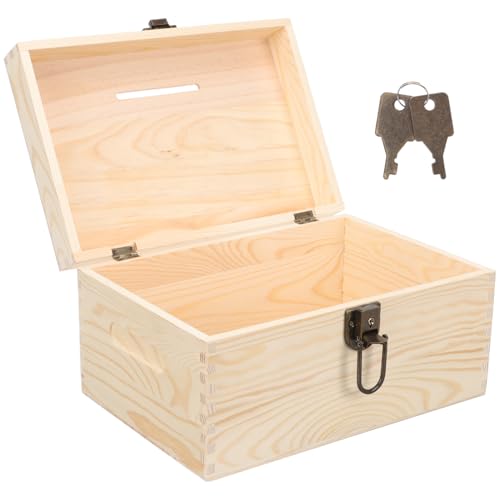 KALLORY Kasten Briefkasten aus Holz Schlüssel sperren Spendenboxen sparen Verriegelung mit Gothic- - Stimmzettel Wahlurnen Spende Zubehör Fundraising-Fall hölzern KALLORY Kasten Briefkasten aus Holz Schlüssel sperren Spendenboxen sparen Verriegelung mit Gothic- - Stimmzettel Wahlurnen Spende Zubehör Fundraising-Fall hölzern von KALLORY
