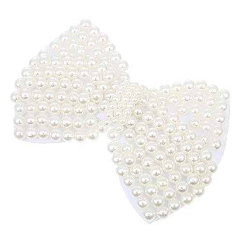 KALLORY Kleidung Party Ornamente zum Basteln stutzenhalter kopfschmuck wedding decor hochzeitsdekoration Fliege für die Dekoration einzigartige Bowknot-Dekoration Plastik Weiß von KALLORY