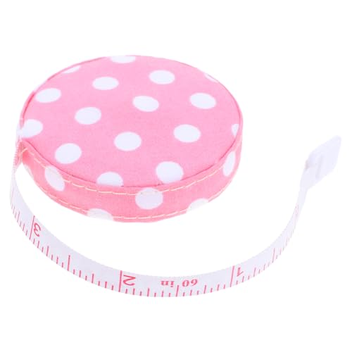 KALLORY Maßband Zum Nähen Maßband Nähen Stoffmessband Maßband Für Kleidung Mini -messband Maßband Für Maßband Für Körpermaße Taillenmaßband Maßband Maßschneidern Polyester Rosa von KALLORY