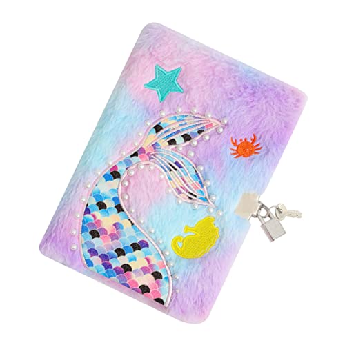 KALLORY Mermaid Notizbuch mit Schloss Cover Notizbuch für Kreatives Tagebuch für Schreibtagebuch und Erinnerungen Zartes Design mit Sicherheitsschloss von KALLORY