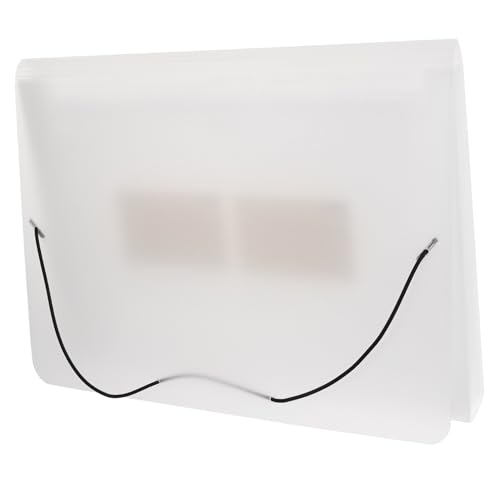 KALLORY Multi-Layer-Hang-Clip-Tasche Organizer für Bürorechnungen Quittung Organisatoren und Aufbewahrung stapelbar Name Rechnung Ordner Halter für hängende Aktenordner pp Weiß von KALLORY