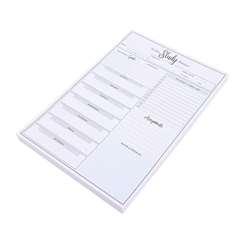 KALLORY Notizbuch Einfach A5 Wochenplanung Notizblock A5-planer Wochenplaner Abreißen Tagesplaner Notebook Wöchentlicher Studienplaner Notizblock Planer Notizblöcke Blau Papier von KALLORY