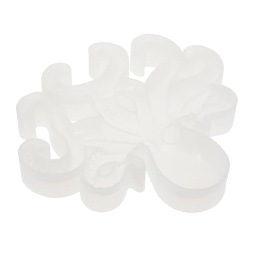 KALLORY Oktopus-Form glänzend Wohnkultur oktopusförmige Form Formen aus Epoxidharz Silikonformguss Harz-Epoxid-Formen Silikonharz -Epoxidformen gießen Gießform aus Silikon Kieselgel Weiß von KALLORY