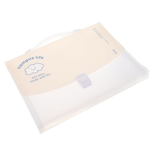KALLORY Ordner Organpaket Lagerung Papier Dateiorganisator Ablageordner Akkordeondatei Dateien Organizer Quittungsinhaber Akkordeon-ordner-organizer Grußkarten-organizer Green Plastik von KALLORY
