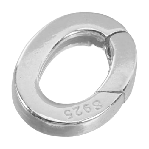 KALLORY Ovaler Halskettenverschluss Universeller Schmuck Clip Karabinerverschluss für Armbänder und Halsketten für Schmuckherstellung Vielseitig und Einfach von KALLORY