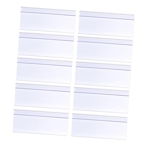 KALLORY Preisschildständer Für Supermärkte – 10er-pack Etikettenhalter Aus Kunststoff Transparent Stabil Zum An- Und Aushängen Für Geschäfte KALLORY Preisschildständer Für Supermärkte – 10er-pack Etikettenhalter Aus Kunststoff Transparent Stabil Zum An- Und Aushängen Für Geschäfte von KALLORY
