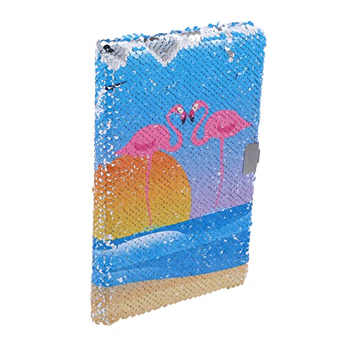 KALLORY Reversible Sequin Notizbuch Glitzer Notizblock für Tragbares Tagebuch mit Wechselnden Kreatives Schreibheft für Studenten Perfektes für Verschiedene Anlässe von KALLORY
