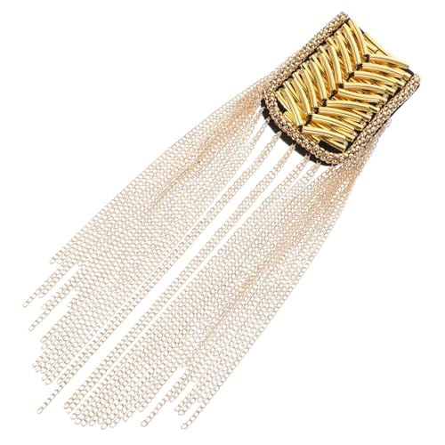 KALLORY Schulterabzeichen Mit Kristall-strass Und Quaste, Retro-schulterschmuck Für Damen, Kostüm-schulterpolster Für Hochzeiten Und Partys von KALLORY