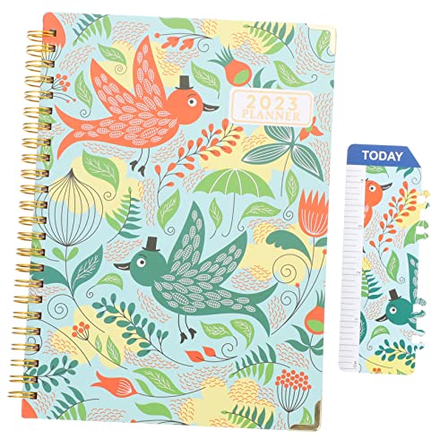 KALLORY Täglicher Planer notizbuch zu machen arbeiten Notizblock Arbeitsheft spiralblock Tag Spiral- schülerkalender Notizbücher für die Arbeit Planer-Notizbuch Agenda Weekly Planer Papier von KALLORY
