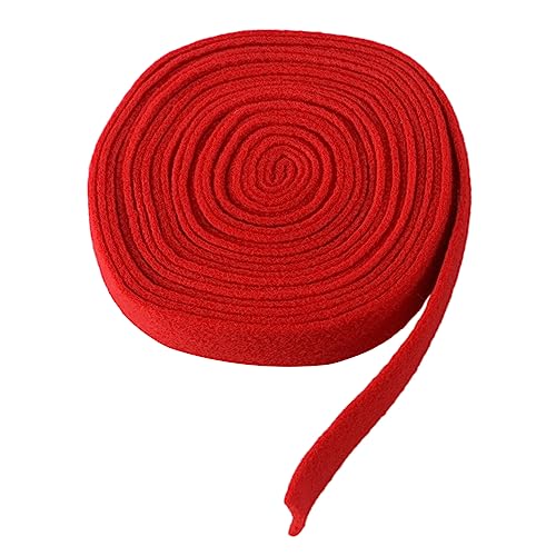 KALLORY Wollfilzband für DIY Bastelprojekte Rotes Weihnachtsbaumband für Kränze Dekorationen Applikationen und Schleifen Hochwertiges Material KALLORY Wollfilzband für DIY Bastelprojekte Rotes Weihnachtsbaumband für Kränze Dekorationen Applikationen und Schleifen Hochwertiges Material von KALLORY