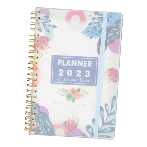 KALLORY Zeitplan-notizblock Planer Monatlicher Kalender Notizbuch Unterlage Studie Wöchentlich Agenda Büroplan-notizblock Spulenplanbuch Buch Planen Terminkalender Papier Blau von KALLORY