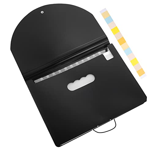 KALLORY expandierender Papierordner Organisation Aktenordnerhalter für den Schreibtisch Dokumentenmappen Dateiorganisator Büro Aktenordner aus Kunststoff Akkordeon-Dateiordner Plastik Weiß von KALLORY