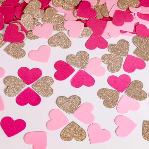 Hpt rosa Herz-Papier-Konfetti für Valentinstag, Hochzeit, Babyparty, Geburtstag, Party, Tischdekoration, 200 Stück Hpt rosa Herz-Papier-Konfetti für Valentinstag, Hochzeit, Babyparty, Geburtstag, Party, Tischdekoration, 200 Stück von KALOR