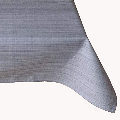 KAMACA Outdoor Tischdecke Gartentischdecke Garden - die perfekte Textile Decke für drinnen und draußen fleckabweisend witterungsbeständig knitterfrei (grau - meliert, Tischdecke 130x160 cm) von KAMACA
