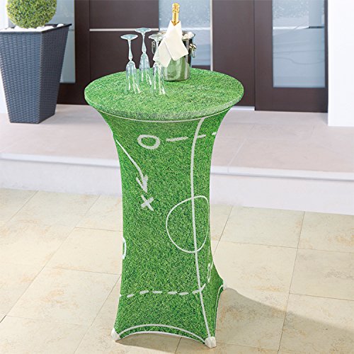 KAMACA Stehtischhusse für Bistrotisch mit Sportfeld Fußball-Motiv Durchmesser 60 bis 70 cm Höhe 120cm Stretchhusse als Tisch-Überzug KAMACA Stehtischhusse für Bistrotisch mit Sportfeld Fußball-Motiv Durchmesser 60 bis 70 cm Höhe 120cm Stretchhusse als Tisch-Überzug von KAMACA