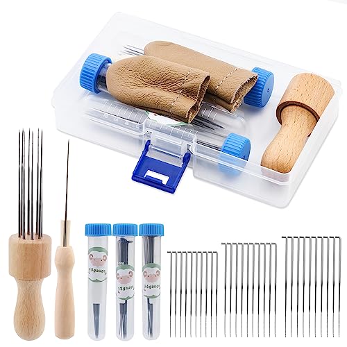 KAMAIKA 36-teiliges Nadelfilz-Set, Nadelfilzzubehör mit Filznadeln in 3 Größen, Filznadelgriff aus Holz, Nadelfilz-Starter-Set, ideal für Anfänger oder Profis KAMAIKA 36-teiliges Nadelfilz-Set, Nadelfilzzubehör mit Filznadeln in 3 Größen, Filznadelgriff aus Holz, Nadelfilz-Starter-Set, ideal für Anfänger oder Profis von KAMAIKA