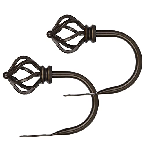 KAMANINA 2 Stück Raffhalter für Vorhänge Bronze, U-Form Raffbügel Wandbefestigung, Raffhalter für Gardinen mit Verdrehtes Endstücke für Wohnzimmer Schlafzimmer Büros KAMANINA 2 Stück Raffhalter für Vorhänge Bronze, U-Form Raffbügel Wandbefestigung, Raffhalter für Gardinen mit Verdrehtes Endstücke für Wohnzimmer Schlafzimmer Büros von KAMANINA