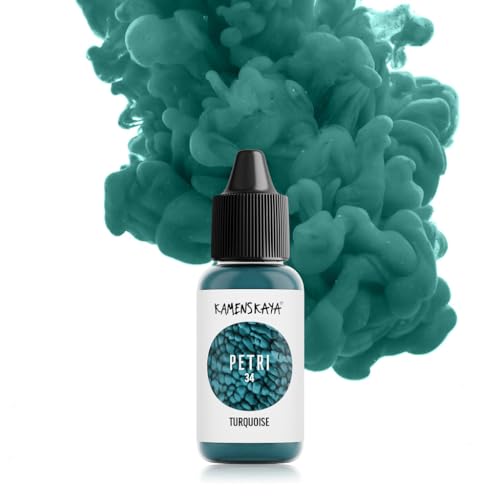 KAMENSKAYA Alcohol Ink für Epoxidharz Petri Art: Türkis Alkohol Ink für Harz, 15 ml KAMENSKAYA Alcohol Ink für Epoxidharz Petri Art: Türkis Alkohol Ink für Harz, 15 ml von KAMENSKAYA