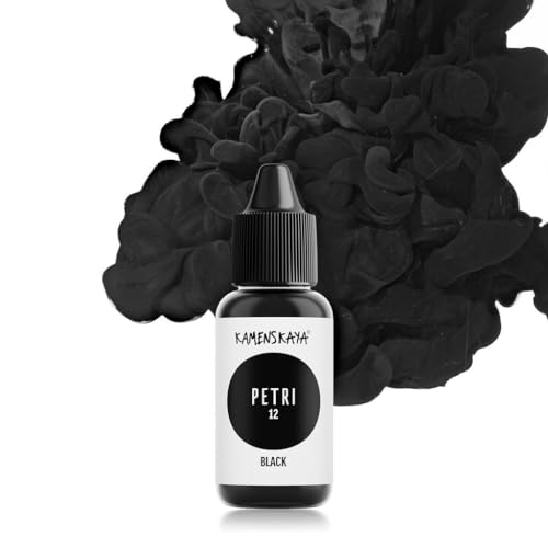 KAMENSKAYA Alkoholtinten für Harz, schwarze Alkoholtinte für Epoxidharz, 15.1 ml (15 ml) von KAMENSKAYA