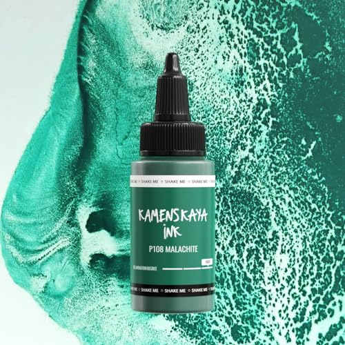 KAMENSKAYA Delaminierende Alkoholtinte - Selbstspaltende Alcohol Ink P-108 'Malachit', 30 ml KAMENSKAYA Delaminierende Alkoholtinte - Selbstspaltende Alcohol Ink P-108 'Malachit', 30 ml von KAMENSKAYA