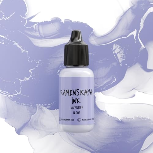 KAMENSKAYA alcohol ink, linie 'Nude': pastellfarben alkohol ink N-006 'Lavendel', 15 ml von KAMENSKAYA