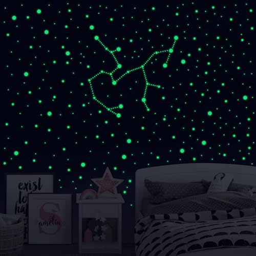 KAMEUN Leuchtsterne Selbstklebend Wandsticker, 272 Stück Sterne Sternenhimmel Aufkleber Wanddeko, Leuchtsticker Wandtattoo für Kinderzimmer Schlafzimmer… KAMEUN Leuchtsterne Selbstklebend Wandsticker, 272 Stück Sterne Sternenhimmel Aufkleber Wanddeko, Leuchtsticker Wandtattoo für Kinderzimmer Schlafzimmer… von KAMEUN