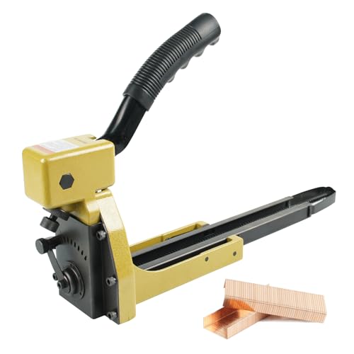 HB3515 16 Gague Heftgerät mit manuellem Kartonverschluss, 34,7 mm Krone, 15 mm Länge, Karton-Heftklammern, Wellkarton-Heftpistole, Karton-Heftgerät zum Verschließen von Kartons und Faltboxen von KAMSIN