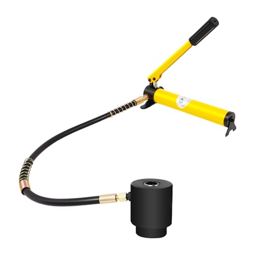 KANBCNG Hydraulische Stanze Hydraulischer Stanzsatz Druck15T Arbeitshub20mm Stanzdicke Eisenplatte innerhalb3mm Edelstahlplatte innerhalb2mm mit Einem Hydraulikstempel, 10 Matrizen KANBCNG Hydraulische Stanze Hydraulischer Stanzsatz Druck15T Arbeitshub20mm Stanzdicke Eisenplatte innerhalb3mm Edelstahlplatte innerhalb2mm mit Einem Hydraulikstempel, 10 Matrizen von KANBCNG