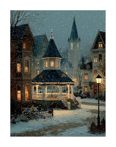 5D DIY Diamond Painting Set - Landschaft Diamant Painting Kinder, Kleine Stadt Full Drill Bastelset für Erwachsene, Diamant Kunst Bilder Mosaic Stickerei für Home Wand Dekor 60x80 cm KSWF86 5D DIY Diamond Painting Set - Landschaft Diamant Painting Kinder, Kleine Stadt Full Drill Bastelset für Erwachsene, Diamant Kunst Bilder Mosaic Stickerei für Home Wand Dekor 60x80 cm KSWF86 von KANGSONGWENJIAJU