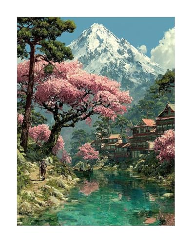 Berg Diamond Painting Erwachsene Groß XXL - Landschaft 5D Full Drill Diamant Painting Bilder, DIY Mosaic Bastelset für Kinder und Erwachsene, Diamant Malerei Stickerei Home Decor 50 x 70 cm KSWF81 Berg Diamond Painting Erwachsene Groß XXL - Landschaft 5D Full Drill Diamant Painting Bilder, DIY Mosaic Bastelset für Kinder und Erwachsene, Diamant Malerei Stickerei Home Decor 50 x 70 cm KSWF81 von KANGSONGWENJIAJU