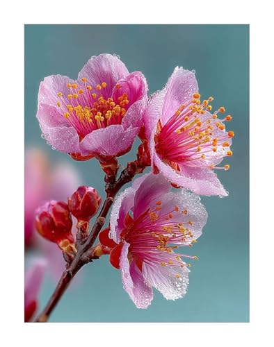 Blume 5D Diamond Painting Erwachsene Groß 40x50cm - Pflanze Full Drill Diamant Painting Bilder, DIY Mosaic Bastelset für Kinder, Diamant Kunst Malerei Stickerei für Home Wand Decor KSWF88 von KANGSONGWENJIAJU