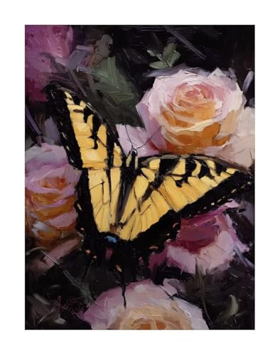 Blume Diamond Painting Kit Groß XXL 80x100 cm, 5D DlY Schmetterling Diamant Painting Kinder Full drill Daiments Malerei Erwachsene, Diamond Art Mosaic Stickerei Bastelset Geschenk Wand Dekor KSWF122 Blume Diamond Painting Kit Groß XXL 80x100 cm, 5D DlY Schmetterling Diamant Painting Kinder Full drill Daiments Malerei Erwachsene, Diamond Art Mosaic Stickerei Bastelset Geschenk Wand Dekor KSWF122 von KANGSONGWENJIAJU