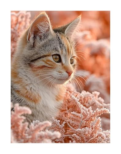 KANGSONGWENJIAJU 5D Diamant Painting Kit - Tier Diamond Painting Kinder DIY Set, Katze Full Drill Bastelset für Erwachsene, Diamant Kunst Bilder Mosaic Stickerei für Home Wand Dekor 60x80 cm KSWF111 KANGSONGWENJIAJU 5D Diamant Painting Kit - Tier Diamond Painting Kinder DIY Set, Katze Full Drill Bastelset für Erwachsene, Diamant Kunst Bilder Mosaic Stickerei für Home Wand Dekor 60x80 cm KSWF111 von KANGSONGWENJIAJU