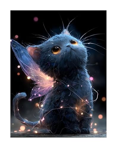 KANGSONGWENJIAJU Diamond Painting Kinder Katze 5D Diamond Painting Tier Bilder DIY Full drill Crystal Strass Stickerei Mosaic Diamant Malerei Bastelset Geeignet Geschenk und Wanddeko 60x80 cm KSWF105 KANGSONGWENJIAJU Diamond Painting Kinder Katze 5D Diamond Painting Tier Bilder DIY Full drill Crystal Strass Stickerei Mosaic Diamant Malerei Bastelset Geeignet Geschenk und Wanddeko 60x80 cm KSWF105 von KANGSONGWENJIAJU