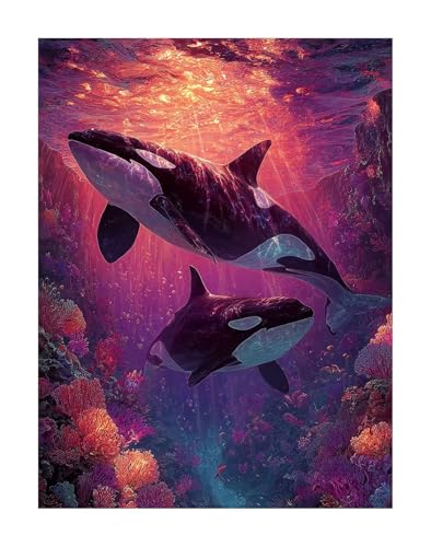Meereslebewesen 5D Diamond Painting Erwachsene Groß 80x100 cm - Killerwale Full Drill Diamant Painting Bilder DIY Mosaic Kinder Bastelset, Diamant Kunst Malerei Stickerei für Home Wand Decor KSWF128 Meereslebewesen 5D Diamond Painting Erwachsene Groß 80x100 cm - Killerwale Full Drill Diamant Painting Bilder DIY Mosaic Kinder Bastelset, Diamant Kunst Malerei Stickerei für Home Wand Decor KSWF128 von KANGSONGWENJIAJU
