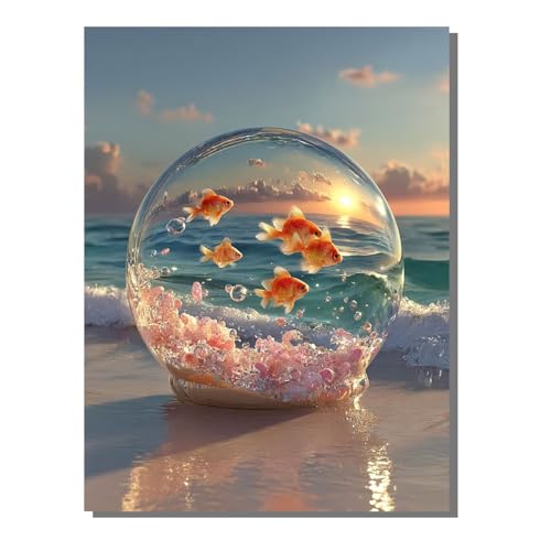 Sonnenuntergang Malen Nach Zahlen Erwachsene Mit Rahmen, Malen Nach Zahlen Strand 40x55 cm DIY Set Erwachsene Mit 3 Pinseln und Acrylfarbe, Paint by Numbers für Deko Wohnzimmer Geschenke KSWDK443 von KANGSONGWENJIAJU