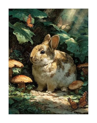Tier 5D Diamond Painting Erwachsene - Kaninchen Full Drill Diamant Painting Kinder Bilder, DIY Mosaic Bastelset für Erwachsene, Diamant Malerei Stickerei Groß für Home Decor 60x80 cm KSWF113 Tier 5D Diamond Painting Erwachsene - Kaninchen Full Drill Diamant Painting Kinder Bilder, DIY Mosaic Bastelset für Erwachsene, Diamant Malerei Stickerei Groß für Home Decor 60x80 cm KSWF113 von KANGSONGWENJIAJU