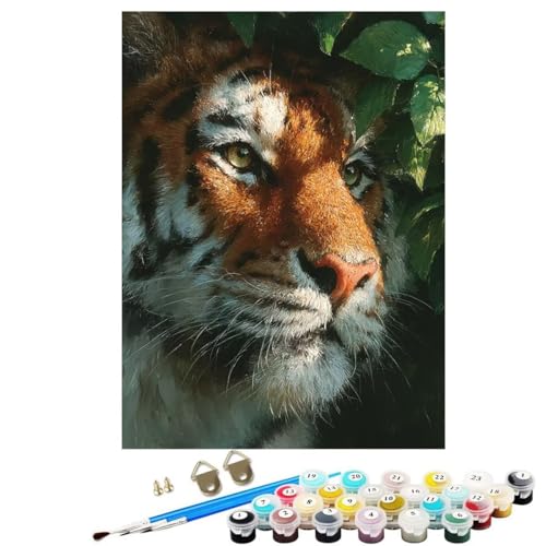 Tier Malen Nach Zahlen Erwachsene, Malen Nach Zahlen Tiger 80x110 cm DIY Set Erwachsene Mit 3 Pinseln und Acrylfarbe, Paint by Numbers für Deko Wohnzimmer, Geschenke für Frauen KSWWK179 Tier Malen Nach Zahlen Erwachsene, Malen Nach Zahlen Tiger 80x110 cm DIY Set Erwachsene Mit 3 Pinseln und Acrylfarbe, Paint by Numbers für Deko Wohnzimmer, Geschenke für Frauen KSWWK179 von KANGSONGWENJIAJU