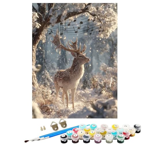 Tier Malen Nach Zahlen Erwachsene, Reh Paint by Numbers Adult Anfänger Kreativ Set für, Heimwerk Malen Nach Zahlen Kinder, Pinsel und Acrylfarbe Als für Deko Wohnzimmer 80x110 cm KSWWK178 Tier Malen Nach Zahlen Erwachsene, Reh Paint by Numbers Adult Anfänger Kreativ Set für, Heimwerk Malen Nach Zahlen Kinder, Pinsel und Acrylfarbe Als für Deko Wohnzimmer 80x110 cm KSWWK178 von KANGSONGWENJIAJU