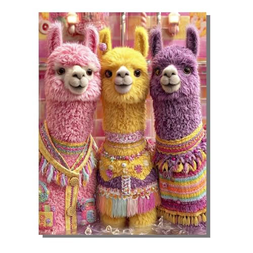 Tier Malen Nach Zahlen Erwachsene Mit Rahmen, Malen Nach Zahlen Alpaka 80x110 cm DIY Set Erwachsene Mit 3 Pinseln und Acrylfarbe, Paint by Numbers für Deko Wohnzimmer, Geschenke für Frauen KSWDK449 Tier Malen Nach Zahlen Erwachsene Mit Rahmen, Malen Nach Zahlen Alpaka 80x110 cm DIY Set Erwachsene Mit 3 Pinseln und Acrylfarbe, Paint by Numbers für Deko Wohnzimmer, Geschenke für Frauen KSWDK449 von KANGSONGWENJIAJU