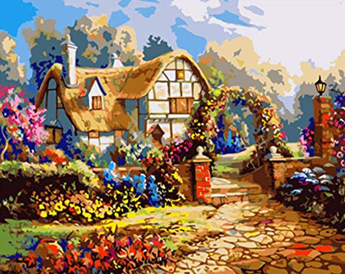 pzmolpq DIY Malen nach Zahlen Kits Landschaft Haus Handgemalte Zeichnung Leinwand Bild Färbung nach Zahlen Wohnkultur Kunst Einzigartiges Geschenk-50x40cm Kein Rahmen pzmolpq DIY Malen nach Zahlen Kits Landschaft Haus Handgemalte Zeichnung Leinwand Bild Färbung nach Zahlen Wohnkultur Kunst Einzigartiges Geschenk-50x40cm Kein Rahmen von KANGZENG