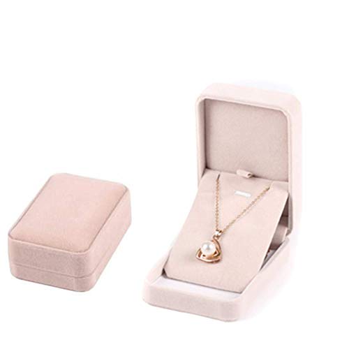 KANKOO topmodel schmuckkästchen Schmuckschatullen Schmuckschatulle Für Ringe Hübsche Aufbewahrungsboxen Schmuckschatulle Für Ohrringe Beige Schmuckschatulle Large Pendant Box von KANKOO