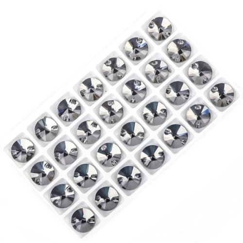 Kristall-Strasssteine in allen Größen, AB, runde flache Rückseite, Muschelperlen für Kleidung, Hochzeitsaccessoires werden zur Dekoration und zum Selbermachen verwendet, grau, 10 mm, 60 Stk. Kristall-Strasssteine in allen Größen, AB, runde flache Rückseite, Muschelperlen für Kleidung, Hochzeitsaccessoires werden zur Dekoration und zum Selbermachen verwendet, grau, 10 mm, 60 Stk. von KAOXHX
