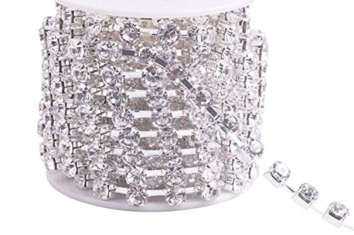 KAOYOO 4,5 m 6 mm Kristall-Strass-Kette zum Nähen, Basteln, DIY-Dekoration KAOYOO 4,5 m 6 mm Kristall-Strass-Kette zum Nähen, Basteln, DIY-Dekoration von KAOYOO