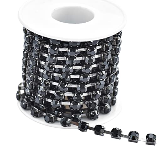KAOYOO 4,5 m 6 mm Kristall-Strass-Kette zum Nähen, Basteln, DIY-Dekoration von KAOYOO