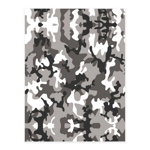Ack grau-weiße Camouflage-Druck-Kristall-Aufkleber zum Basteln, niedliche Aufkleber, Bastelbedarf für Damen und Herren, für Laptop, Skateboard von KAPPTYY