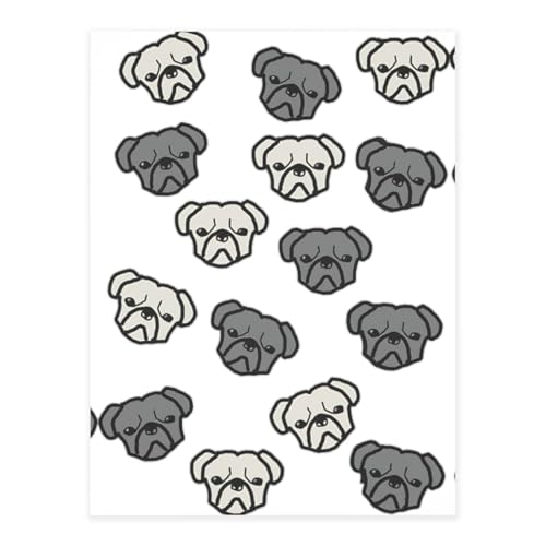 American Bulldog Head Printing Crystal Stickers for Crafts,Cute Stickers,Craft Supplies for Women Men for Laptop,Skateboard von KAPPTYY
