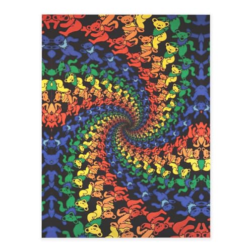 Bärentanzender Batikdruck, Kristall-Aufkleber zum Basteln, niedliche Aufkleber, Bastelbedarf für Damen und Herren, für Laptop, Skateboard von KAPPTYY